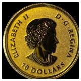 2020 Canada 1/4oz Gold $10 Proof