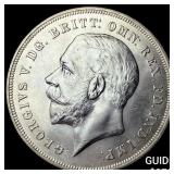 1935 Great Britain Silver 1 Crown GEM BU
