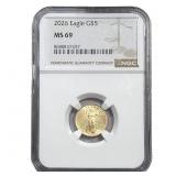 2026 1/10oz Gold American Eagle NGC MS69
