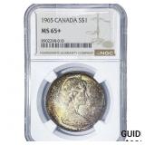 1965 Sliver $1 Canada NGC MS65+