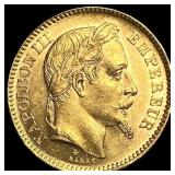 1866 France Gold 20 Franc