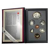 [7] 1996 Royal Canadian Mint Proof Set 1C-$1 W/Box