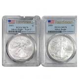 [2] 2021-2024 Silver Eagle PCGS MS70
