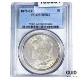 1878-CC Morgan Silver Dollar PCGS MS64
