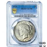 1928 Silver Peace Dollar PCGS AU58