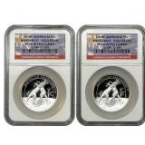[2]2010P Australia 1oz Silver Dollar-Kangaroo HR