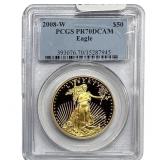 2008-W 1oz Gold $50 American Eagle PCGS PR70 DCAM
