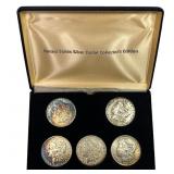 [5] 1889-1921 U.S. Morgan Silver Dollar Set W/Box