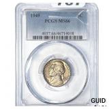1949 Jefferson Nickel PCGS MS66
