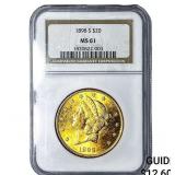 1898-S $20 Gold Double Eagle NGC MS61