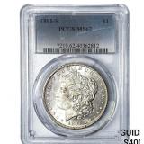 1891-S Morgan Silver Dollar PCGS MS62