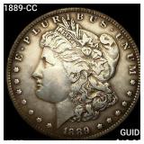 1889-CC Morgan Silver Dollar NEARLY UNCIRCULATED
