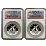 [2]2010P Australia 1oz Silver Dollar-Kangaroo HR
