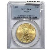 2009 1oz Gold $50 American Eagle PCGS MS69