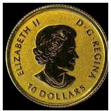 2020 Canada 1/4oz Gold $10 Proof