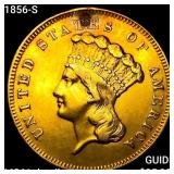 1856-S $3 Gold Piece UNCIRCULATED