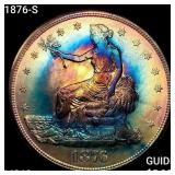 1876-S Silver Trade Dollar CHOICE BU+