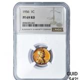 1956 Wheat Cent NGC PF69 RD