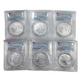 [6] 2021 Silver Eagle PCGS MS70 100th Anniv. Set