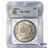 1898-O Morgan Silver Dollar ICG MS64
