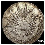 1854 Mexico Silver 2 Reales HIGH GRADE