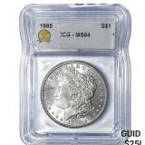 1885 Morgan Silver Dollar ICG MS64