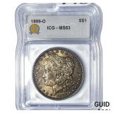 1899-O Morgan Silver Dollar ICG MS63