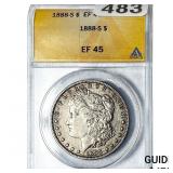 1888-S Morgan Silver Dollar ANACS EF45