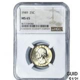 1949 Washington Silver Quarter NGC MS65