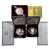 [3]1993-1999 U.S. Mint Commem. Silver Dollar W/Box