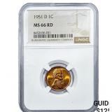 1951-D Wheat Cent NGC MS66 RD