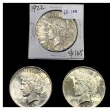 [3] 1922 Silver Peace Dollar