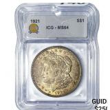 1921 Morgan Silver Dollar ICG MS64