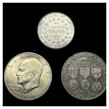 [3] 1971-1994 U.S. and Vietnam Silver $1 & 50c Lot