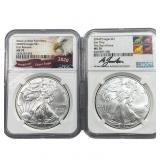 [2] 2020-2024 Silver Eagle NGC MS70