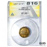 1857 Flying Eagle Cent ANACS VF20