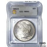 1882-S Morgan Silver Dollar ICG MS63