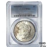 1878 8TF Morgan Silver Dollar PCGS MS61