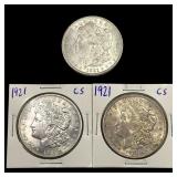 [3] 1921 Morgan Silver Dollar