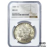 1889 Morgan Silver Dollar NGC MS63