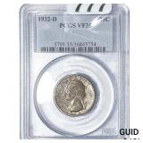 1932-D Washington Silver Quarter PCGS VF35