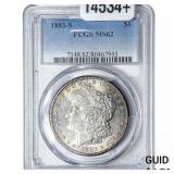1883-S Morgan Silver Dollar PCGS MS62