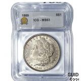 1889 Morgan Silver Dollar ICG MS63