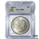 1885-O Morgan Silver Dollar ICG MS64