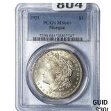 1921 Morgan Silver Dollar PCGS MS64+