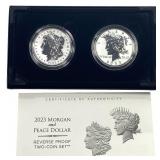 [2]2023 U.S. Mint Morgan & Peace $1 Rev. Proof Set