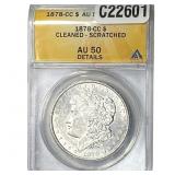 1878-CC Morgan Silver Dollar ANACS AU50 Details