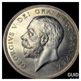 1927 Great Britain Silver 1 Crown GEM BU