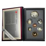 [7] 1996 Royal Canadian Mint Proof Set 1C-$1 W/Box