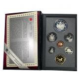 [7] 1994 Royal Canadian Mint Proof Set 1C-$1 W/Box